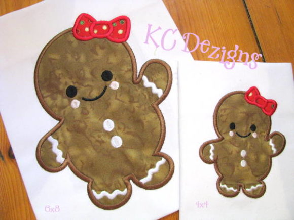 Charming Baby Gingerbread with Bow Design