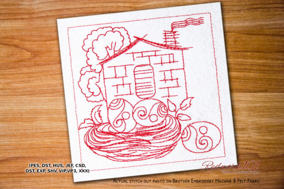Easter Egg Home Design: A Versatile Embroidery Gem
