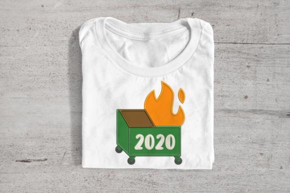 Embroidering with Attitude: Dumpster Fire Applique