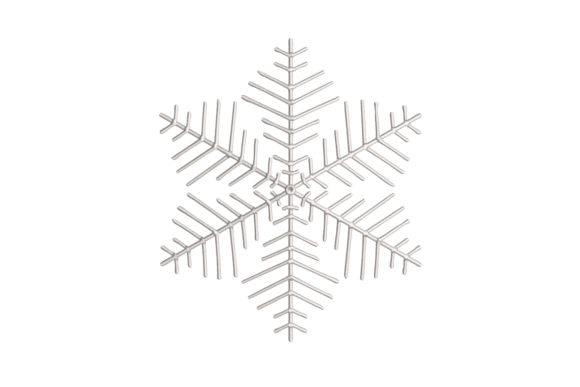 Fluffy Snowflake: A Premium Winter Embroidery Design