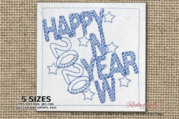Happy New Year with Stary Background